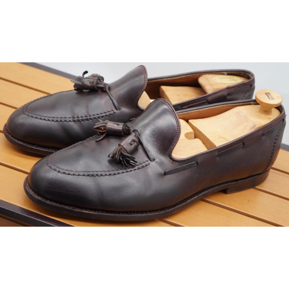 Alden Brooks Brothers 772 Color 8 Shell Cordovan Tassel Loafers Shoes Men’s 12 D - Picture 2 of 13